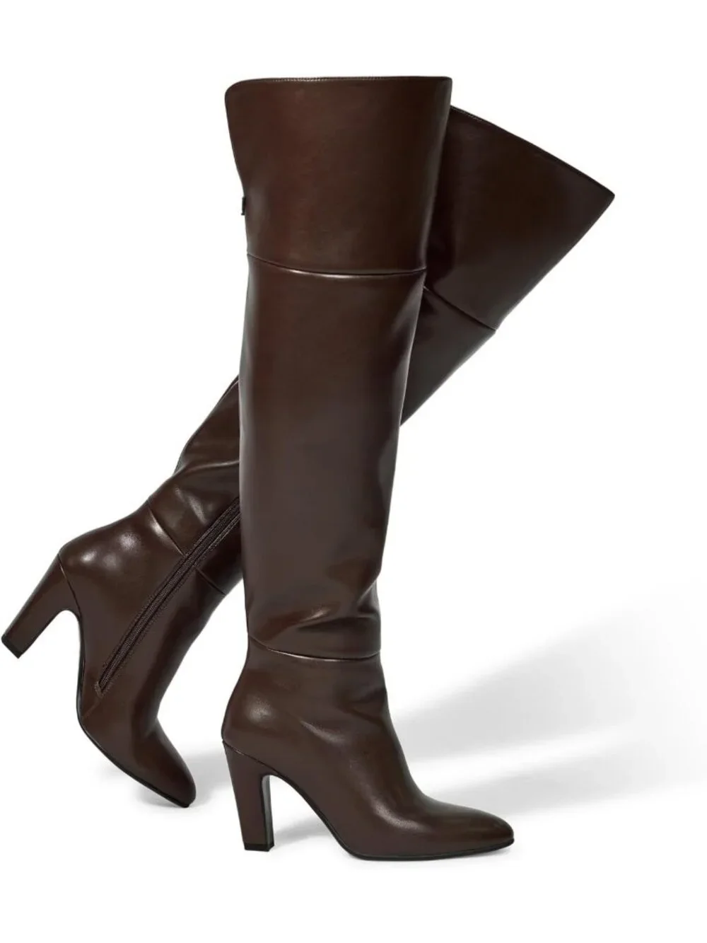 Stylish Thigh High Wide Calf Boots for Women | Chunky Heel Over Knee Fashion